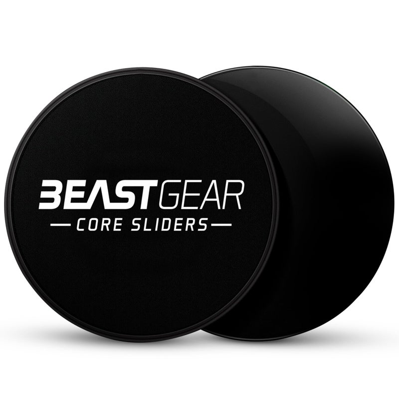 Beast Gear Exercise Sliders for Working Out - Dual Side Core Sliding Discs, Ab Sliders for Workout, Carpet, Hard Floors Fitness Sliders Gym Equipment for Home - Image 1